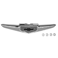 49 Chevrolet Fullsize Hood Emblem, Bow tie, Chrome