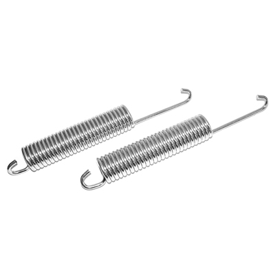 49-52 Chevrolet Passenger Car Hood Hinge Springs, Zinc Plated, Silver, Pair