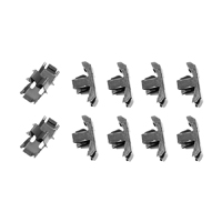 49-52 Chevrolet Passenger Car Side Window Lower Belt Line Reveal Molding Clip Kit, 10-Pieces