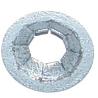 Universal Round Push on Flat Nut, 3/16