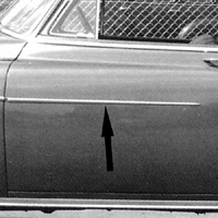 49-50 Chevrolet 2 Dr. or 4 Dr. Front Fender Molding, RH