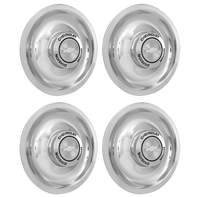 Rally Wheel Hub Cap Set, Chrome 