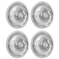 Rally Wheel Hub Cap Set, Chrome 