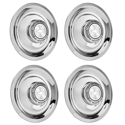 Rally Wheel Hub Cap Set, Chrome 