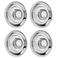Rally Wheel Hub Cap Set, Chrome 