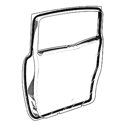 49-52 Chevrolet Full Size Sedan Rear Door Weatherstrip, Pair