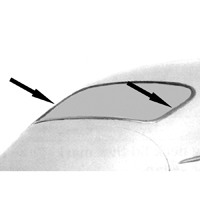 49-51 Chevrolet Fleetline Special 2- & 4-Door Sedan Rear Window Seal