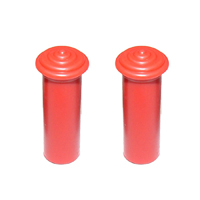 58-60 Chevrolet Full Size Car Door Lock Knob, Red, Pair