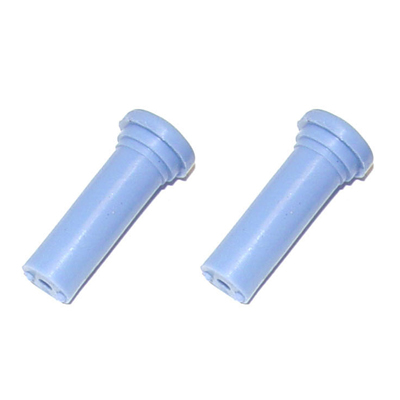 58-60 Chevrolet Full Size Car Door Lock Knobs, Light Blue, Pair
