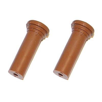 49-57 Chevrolet Molded Plastic Door Lock Knobs, Sierra Gold (Lt Brown), Pair