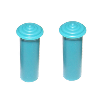 49-57 Chevrolet Molded Plastic Door Lock Knobs, Turquoise, Pair