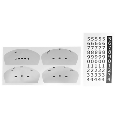 49-50 Chevrolet Dash Instrument Refacing Decals