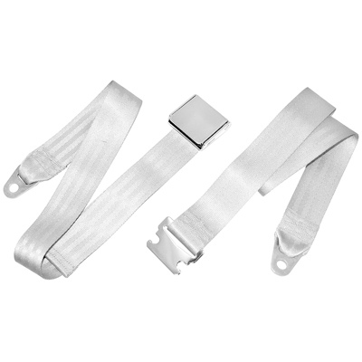 41-57 Chevrolet Car Front Seat Belt Assembly, Silver