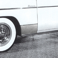 49-52 Chevrolet Full Size - Fender Lower Patch Panel Behind Front Tire, LH