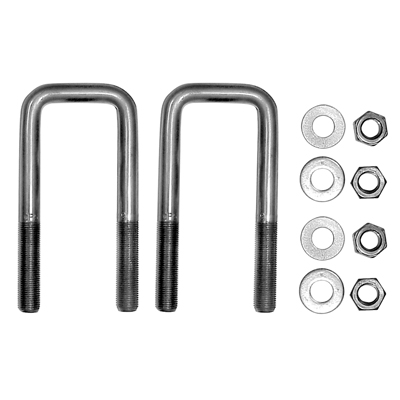 38-54 Chevrolet Rear Leaf Spring U-Bolts w/Hardware, Pair