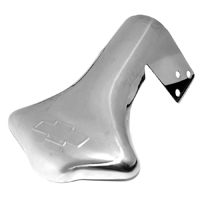 Chevrolet Car - Polished Stainless Steel Exhaust Deflector w/Chevy Bowtie Emblem