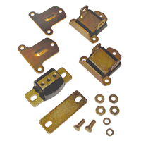 47-59 Engine and Transmission Mount Kit, Poly Urethane