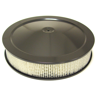 Chevrolet Car w/ 4BBL - Black Open Element Air Cleaner w/Recessed Base