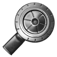 59-65 Chevrolet Car - GM Style Closed Element Air Cleaner, Black w/ Oval Opening