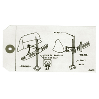 49-54 Chevrolet Car - Jack Instruction Tag