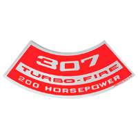 Chevrolet Small Block Car - 307 Turbo-Fire 200 HP Air Cleaner Decal
