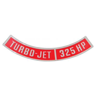 Big Block Air Cleaner Decal, Turbo-Jet 325 Hp