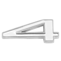 Universal Fender Emblem, White, #4