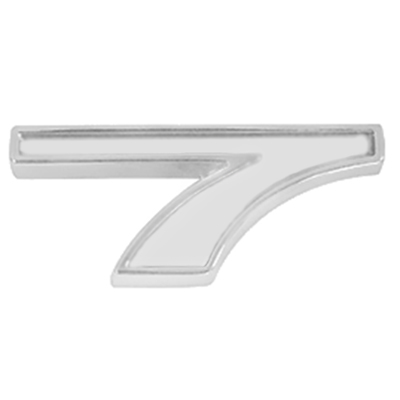 Universal Fender Emblem, White, #7