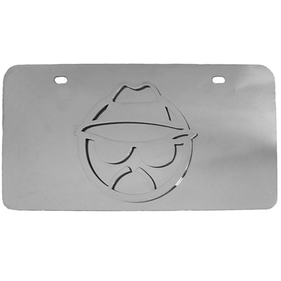 License Plate - Stainless Steel, Face