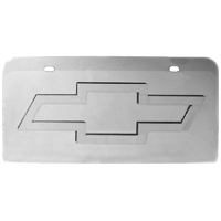 License Plate - Bow Tie - Stainless Steel