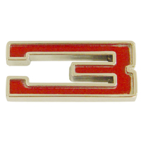 Universal Fender Emblem, Red, #3