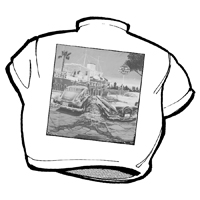 Car Shop T-Shirt, Logo #1, Ty's Tug, Large, White