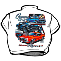 Men's T-Shirt Camaro SS - White, Large