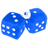 Fuzzy Dice - Blue