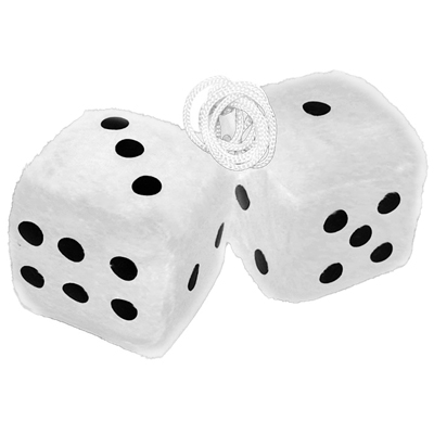 Fuzzy Dice - White