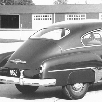 49-52 Chevrolet Fleetline 2 or 4 Door Sedan Back Glass, Smoked