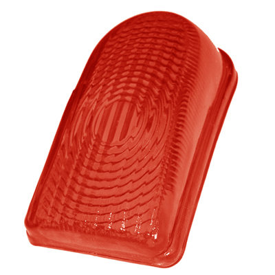 50 Chevrolet Fullsize Tail Lamp Lens, Red Glass, Each
