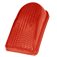 50 Chevrolet Fullsize Tail Lamp Lens, Red Glass, Each