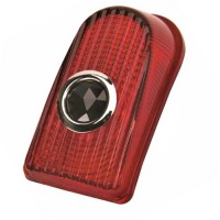 50 FS TAIL LAMP LENS-GLASS W/BLUE DOT EXC. SDN DEL/ WAGON