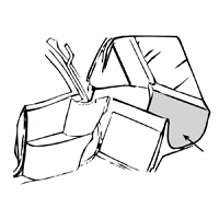 55-57 Chevrolet Convertible Top Well Liner