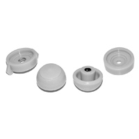 50 Chevrolet Radio Knobs Set, Gray