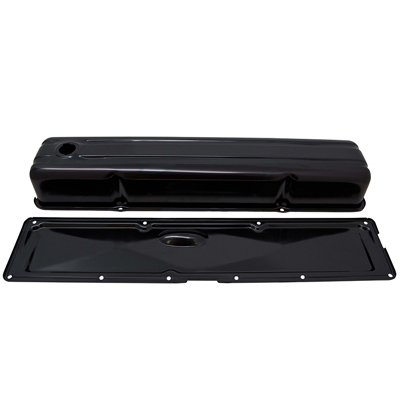 50-57 Chevrolet Full Size 6-Cylinder, 235, Car - Valve & Side Covers Set, 2 Pieces, Black