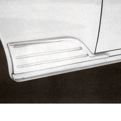 51-52 Chevrolet Passenger Car Front Fender Gravel Shields, w/o Nuts, Pair