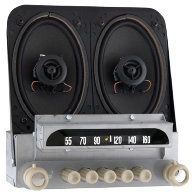 51-52 Chevrolet Classic Style AM/FM Stereo Radio with Speakers & Bluetooth