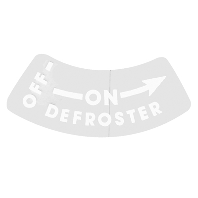 51-52 Chevrolet Car - On/Off Defroster Decal