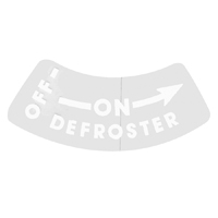 51-52 Chevrolet Car - On/Off Defroster Decal