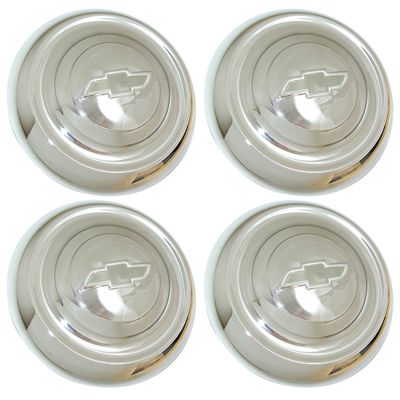 **CALL**41-54 Chevrolet Aftermarket Artillery Wheel Hub Caps, Chrome (51-53 Car Style) w/ Bowtie