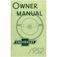 52 Chevrolet Car - Owner's Manual