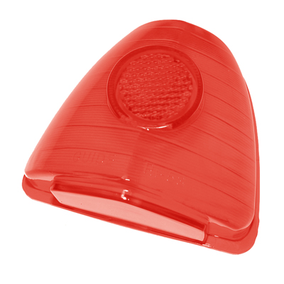 53 Chevorlet Fullsize Tail Lamp Lens, Upper Outer, Red Plastic, Each