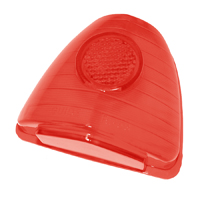 53 Chevorlet Fullsize Tail Lamp Lens, Upper Outer, Red Plastic, Each